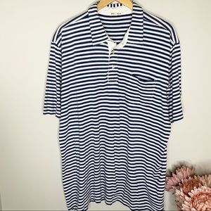 PETER MILLAR Striped Short Sleeve Polo Shirt